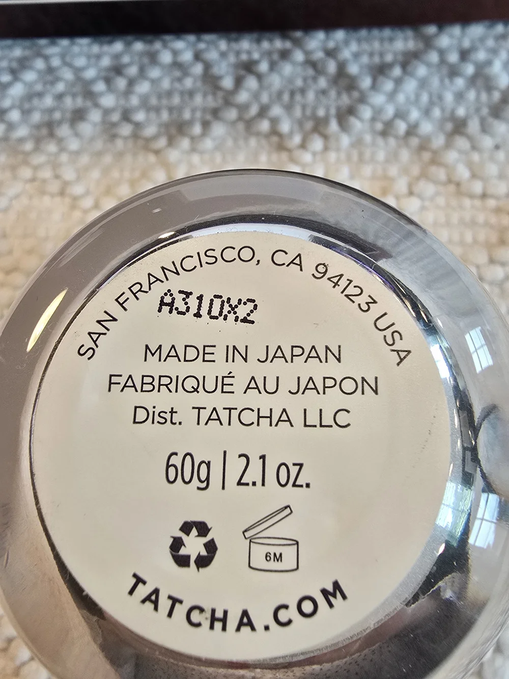 Tatcha Foaming Enzyme Powder — Pearl White Jar 2.1 OZ.